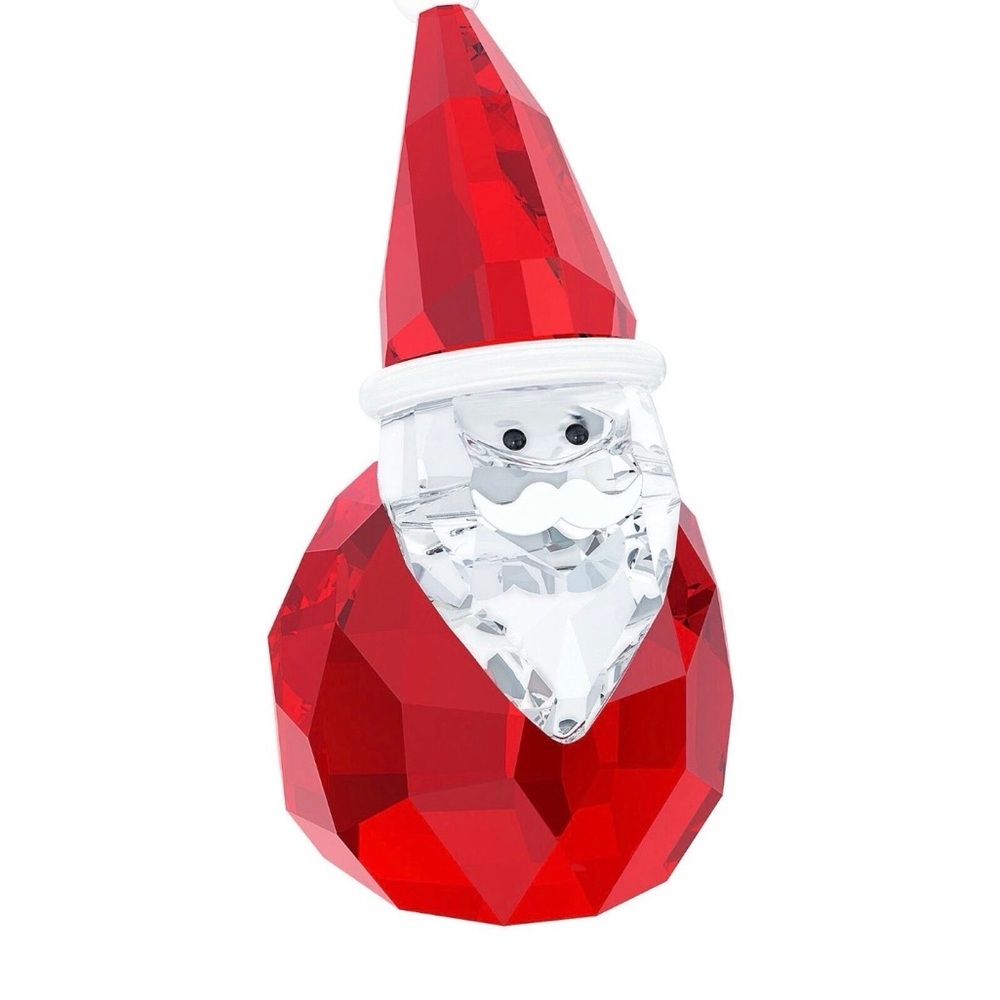 Red Crystal Santa Figurine “Retired”